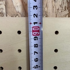 木製有孔ボード/穴あきボード5枚の画像