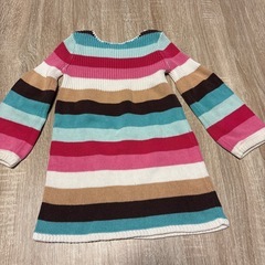 baby GAPストライプワンピース90の画像