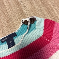 baby GAPストライプワンピース90の画像