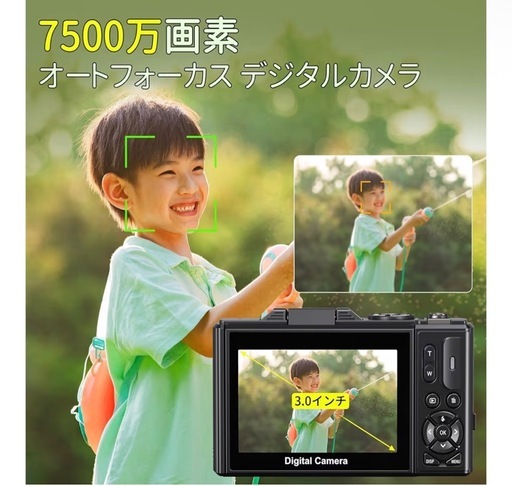 ③Beho 5K録画 デジタルカメラ 割引 180度回転ディスプレイ 3.0インチ