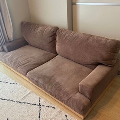 コーデュロイ 3人掛けソファの画像