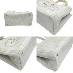 プラダ 1BG439 トートバッグ ビアンコ  PRADA カナパトート キャンバスの画像