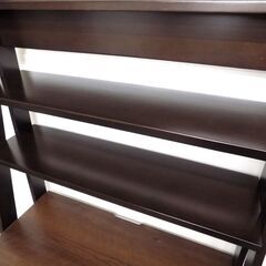 新札幌 ニトリ NITORI チェストラック Nランダム 80 DBR ダークブラウン 収納 ランダム2 W83xD40xH175cm No.3808の画像