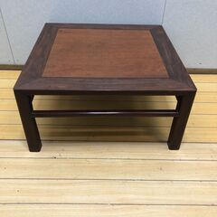  昭和十七年 検印あり 無垢材 座卓 ローテーブル 正方形 和家...