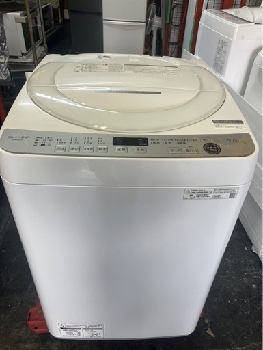 【大阪引取限定】SHARP 全自動洗濯機  7.0kg【E1215IL】