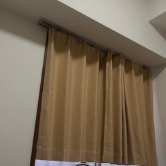 オレンジ🍊カーテン2枚の画像