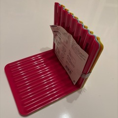 カラフルフリーザーエンド　４色組 ◆ 未使用　冷蔵庫 冷凍庫 仕切り板 の画像