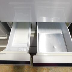 【JM934】Panasonic パナソニック 5ドア冷凍冷蔵庫 NR-E412PV-W パーシャル搭載 406L 右開き 自動製氷機能付 大容量 ファミリータイプの画像