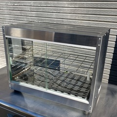 2023年製 エイシン電機 テンポス ホットショーケース TBHS-600S 両面ガラス引戸扉 保温 温めの画像