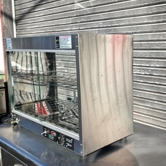2023年製 エイシン電機 テンポス ホットショーケース TBHS-600S 両面ガラス引戸扉 保温 温めの画像