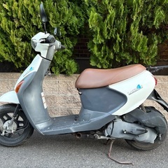 ①タイヤ新品！12月限定愛知県内配送無料！総額7.5万円！整備済み エンジン絶好調  すぐ乗れます SUZUKI レッツ4 　 4スト 原付き  デリバリー Uber Eatsの画像