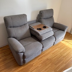 美品☆11万 電動リクライニングソファ3人掛け    の画像