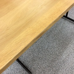 【リビングでもダイニングでも】ダイニングテーブル 関家具 食卓テーブル リビングテーブル アイアンフレーム：ナチュラルの画像