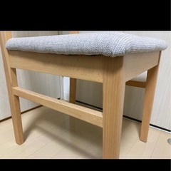 ニトリ ダイニング4点セット 木製チェア①の画像