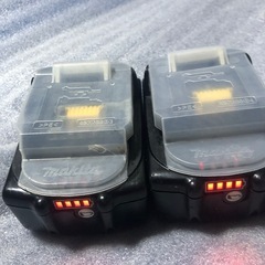⑥マキタ18v、純正バッテリーBL1860B、中古美品、２個の画像