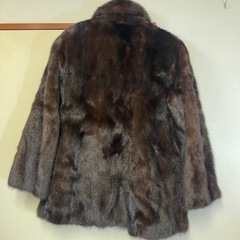 Moon Bat fun 毛皮 ブラウン 本毛皮 ミンク ファーコートの画像