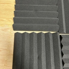 防音材48枚セット30×30×5cm 極厚 ウレタンフォーム 吸音 黒色の画像