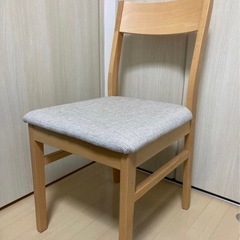 ニトリ ダイニング4点セット 木製チェア②の画像