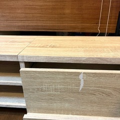 【剥げあり】テレビ台 木目調 引き出しあり 棚ありの画像