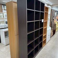 ★リユースのサカイ高崎店★TJ13670  棚 ダークブラウン H189×D29×W113.5 クリーニング済みの画像