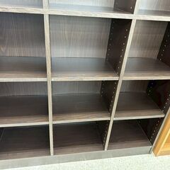 ★リユースのサカイ高崎店★TJ13670  棚 ダークブラウン H189×D29×W113.5 クリーニング済みの画像