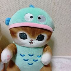 マヨネーズ.モフサンドとモフサンド＆サンリオ.ハンギョドンコラボぬいぐるみの画像