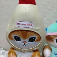 マヨネーズ.モフサンドとモフサンド＆サンリオ.ハンギョドンコラボぬいぐるみの画像