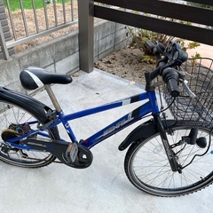 自転車こども用24インチ青色の画像