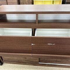 ★リユースのサカイ高崎店★TJ13673  テレビ台 茶 H40×D38.5×W105.5 クリーニング済みの画像