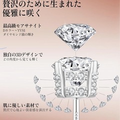 新品未使用　2点　レディース　アクセサリー　ジルコン　モアッサナイトの画像