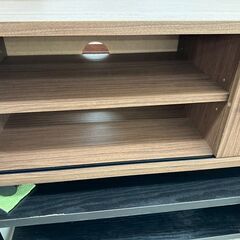 ★リユースのサカイ高崎店★TJ13674  テレビ台 茶 H34×D34×W79 クリーニング済みの画像