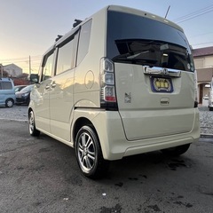🉐【支払い総額27万円】車検令和8年8月28日H25年式　N-BOX  調子良好　キャリア付き　バックカメラ　両側パワースライド　Bluetooth　ETC　乗って帰れる！の画像