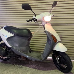 【商談中】実働 BT新品 スズキ CA41A レッツ4　4スト原付 インジェクション スクーター ホワイトの画像