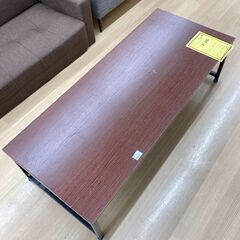 A-871【リユースのサカイ野々市店】ジモティ来店特価‼ ローテーブル 木製 木目調 ブラウン クリーニング済みの画像