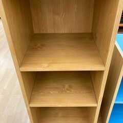 A-872【リユースのサカイ野々市店】ジモティ来店特価‼ 本棚 木製 木目調 ブラウン クリーニング済みの画像