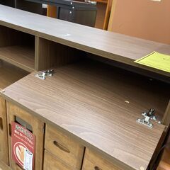 A-873【リユースのサカイ野々市店】ジモティ来店特価‼ TV台 木製 木目調 ブラウン クリーニング済みの画像