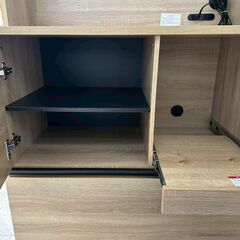 ★リユースのサカイ高崎店★TJ13678 (株)アイリスオーヤマ 食器棚 ベージュ H175.5×D41×W79.5 クリーニング済みの画像