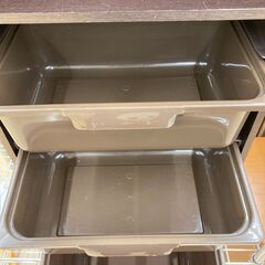 A-874【リユースのサカイ野々市店】ジモティ来店特価‼ 収納棚 木製 ブラウン クリーニング済みの画像