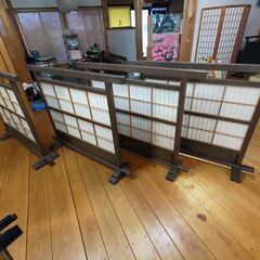衝立4枚組（和風調）現状渡し中古品です。引取り専用（今まで使用していました。）の画像