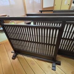 衝立4枚組（和風調）現状渡し中古品です。引取り専用（今まで使用していました。）の画像