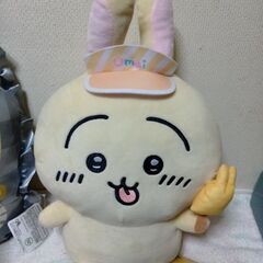 ちいかわうさぎ　クッション＆ぬいぐるみ＆かぶりものセットの画像