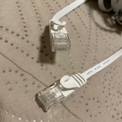 LANケーブル 30メートル cat6 フラットケーブル ホワイト　の画像