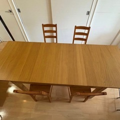 IKEA BJURSTA　大型伸長式テーブル　の画像