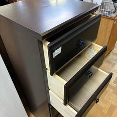 【ジャングル深井店】★チェスト ブラウン 茶 収納家具 家具 簡易クリーニング済 堺市 深井 【FU3095】の画像