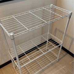 引っ越しのためスチールラックお譲りします（使用感あり 手渡し）の画像