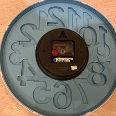 可愛い壁掛け時計 ブルー 青 おしゃれの画像