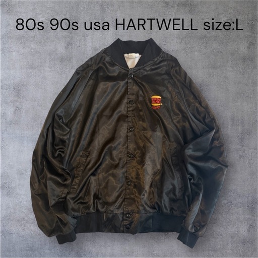 80s 90s usa製 HARTWELL BURGERKING スタジャン L 80s 90s usa製 HARTWELL BURGERKING スタジャン L