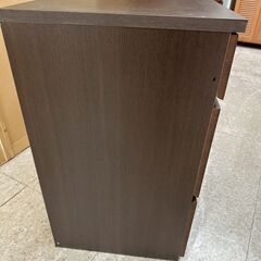 ★リユースのサカイ高崎店★TJ13684  チェスト 茶 H75.5×D45×W78.5 クリーニング済みの画像