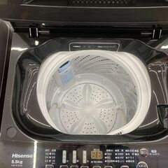 Hisense 全自動洗濯機 5.5kg 2024年製の画像