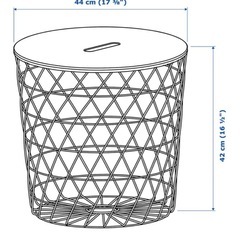IKEA 収納テーブル　クヴィストブローの画像